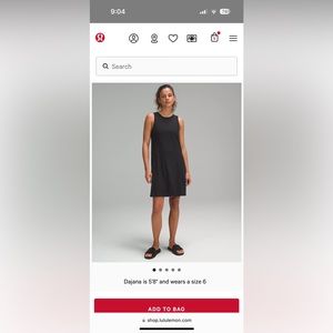 New with tags Lululemon Ribbed Modal dress